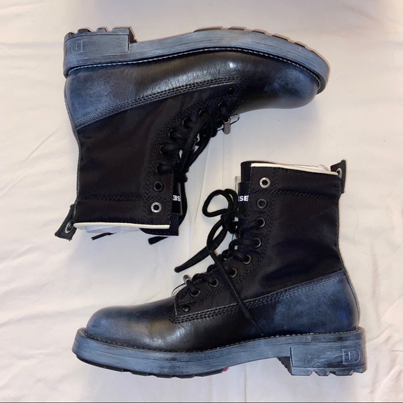 Rare Diesel leather Combat Boots - Picture 7 of 13